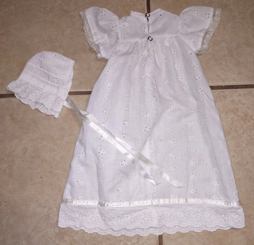 Baby Doll Christening Gown And Two Piece Underwears Off White Dress "18" - Picture 7 of 9