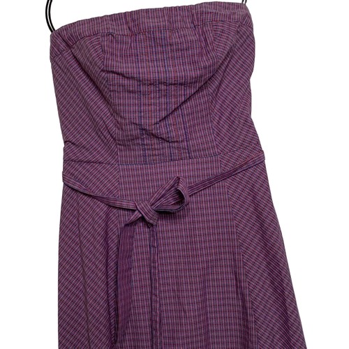 Vestido Bustier Compacto Algodón Púrpura American Eagle Outfitters Sin Mangas talla 0 - Imagen 12 de 12