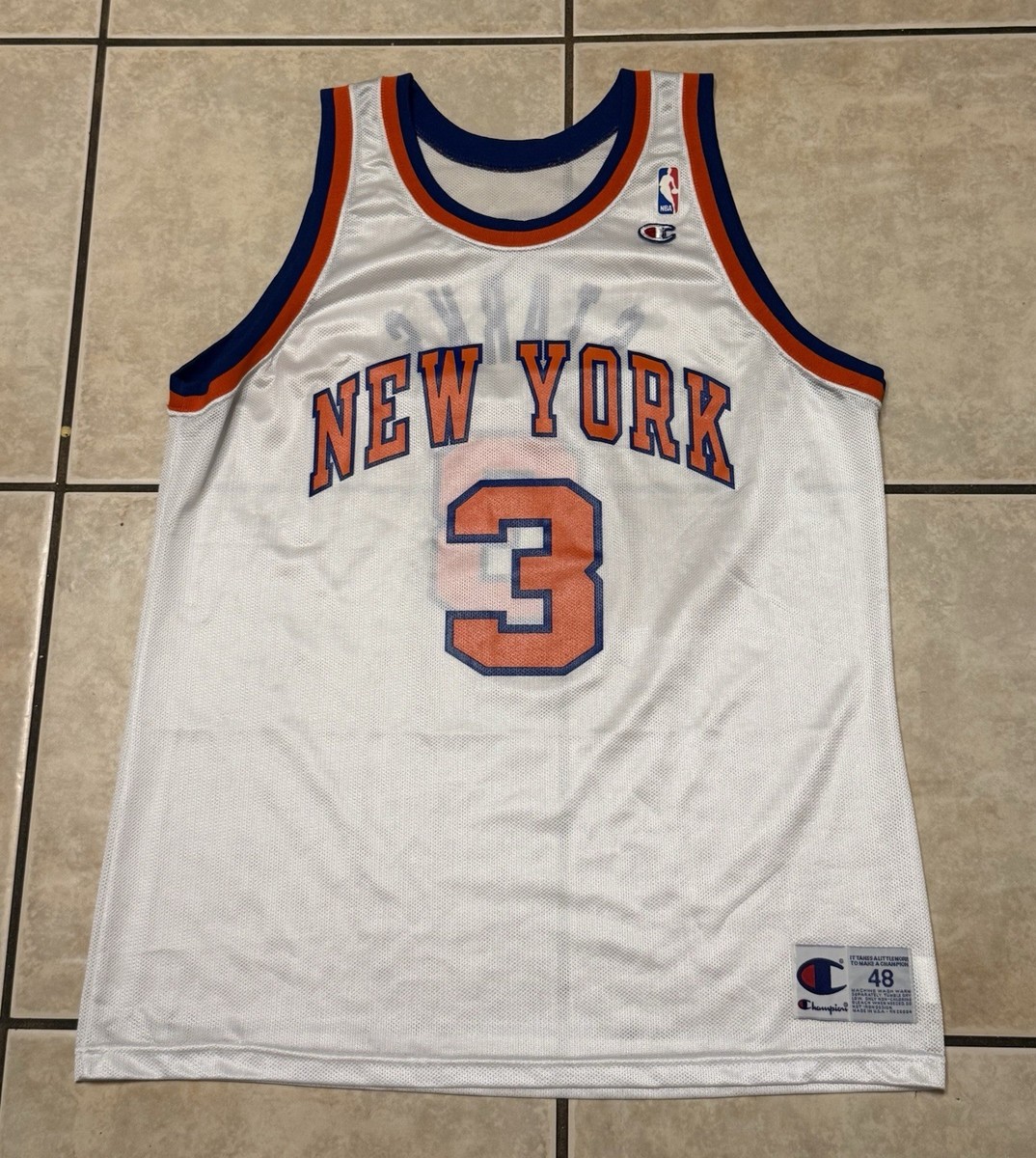 Vintage John Starks Champion Jersey 48 New York Knicks Brunson