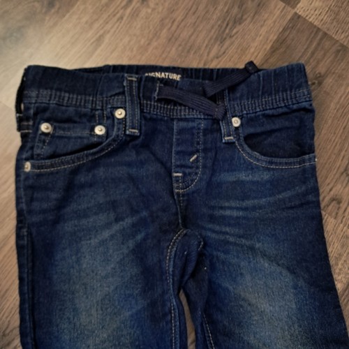 Signature Levi Strauss Drawstring Elastic Waist Jeans Pull On Boy Size 6 Regular - Picture 3 of 6