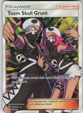 Pokemon TCG Team Skull Grunt (Full Art) Ultra Rare SM Base Set 149/149