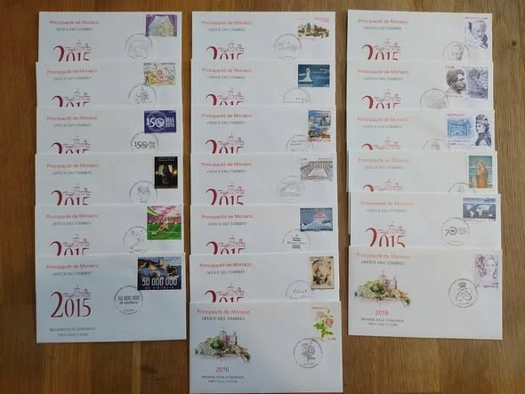 37 enveloppes Timbres premiers jours FDC Année 2015 sans double année complète ? - Photo 3/4
