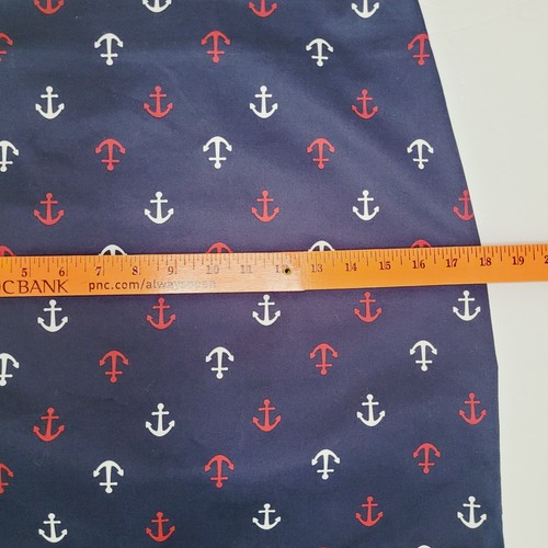 Gonna Talbots linea A blu bianca e rossa ancore orlo smerlato donna Petite 2 - Foto 6 di 8