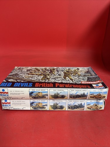 Dos paracaidistas británicos Red Devils modelo ESCI 1/72 8034 de colección - Imagen 3 de 9