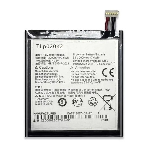 Do akumulatora Alcatel TLp020K2 One Touch Idol 3 4,7 OT-6039H 3,8V 2000mAh - Zdjęcie 3 z 5