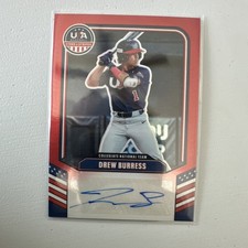 Panini Stars & Stripes CNT-DB Drew Burress Prizm Auto /99 Baseball Card