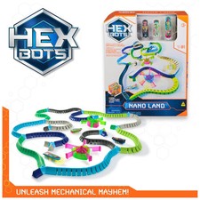 Spin Master Hex Bots Nano Land Small Set, 3 Autonomous Nano Robots with LED