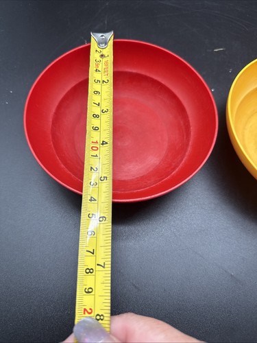 Vintage Tupperware Schüsseln rot und gelb 866-6/ 866-7 - Bild 7 von 10