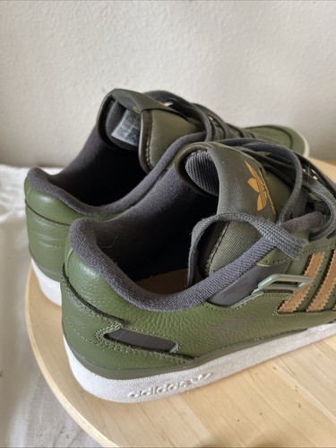 -Adidas Forum Low HQ9125 Focus Olive Mesa Men’s 12.5 No Strap - Picture 4 of 9