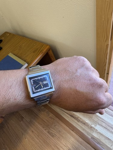 Seiko 5 Automatic 6309-5030 Vintage TV Square Watch, In Stunning Condition Runs - Picture 8 of 8