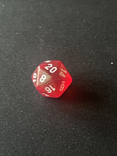 Chessex Red Borealis Dice D20 OOP - Bild 2 von 2