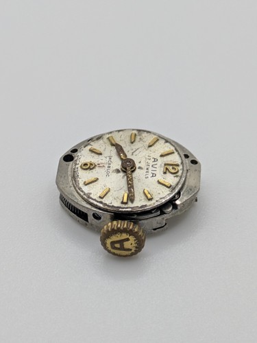 Avia FEF 6620 17 Jewels Manual Watch Movement SPARES PARTS REPAIRS 15.8mm - Picture 4 of 11