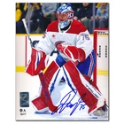 Jakub Dobes Autographed Montreal Canadiens 8x10 Photo · White Jersey Game Action
