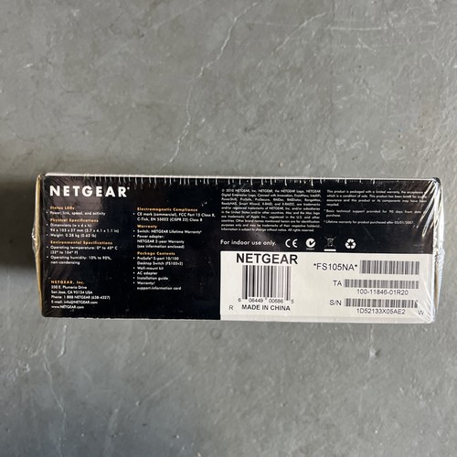 NETGEAR ProSafe (FS105) 5-Ports External Switch Metal Enclosure New And Sealed - Picture 2 of 2