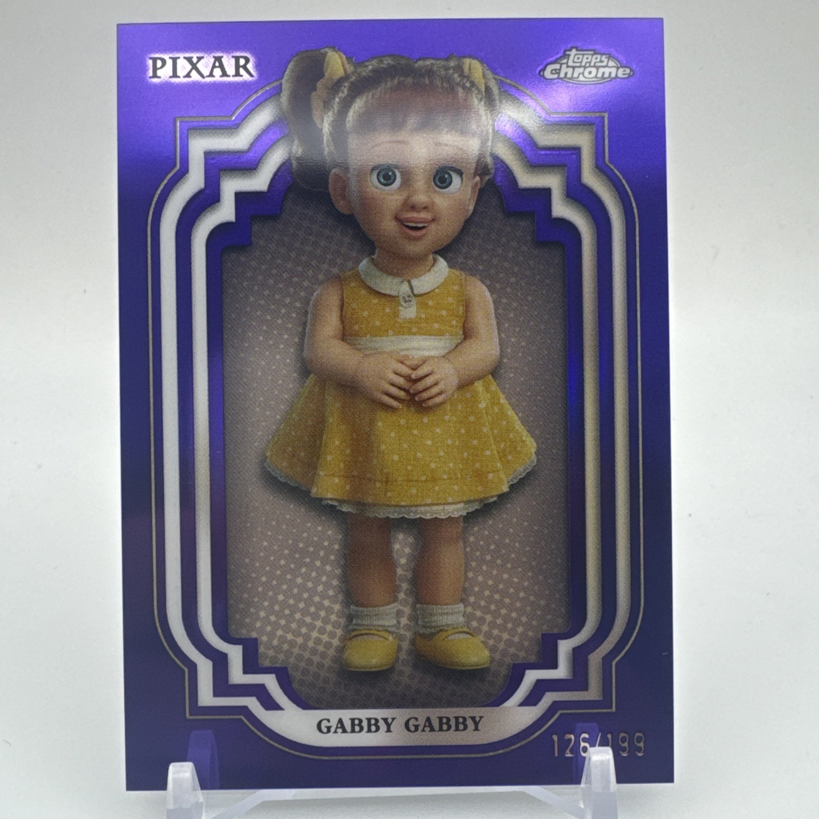 Gabby Gabby - #126/199 - PURPLE REFRACTOR - 2024 Topps Chrome Disney - 73