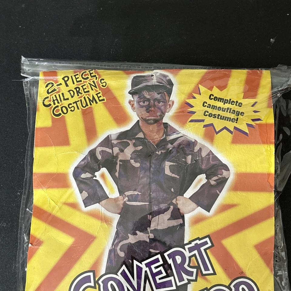 Niño Pequeño Comando Encubierto Militar Mono y Sombrero Disfraz Pequeño Foto 3 de 4