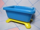 BLUE TUB BATHTUB VINTAGE ILLCO from SESAME STrEET MICKEY MOUSE PVC PLAYSET 1990