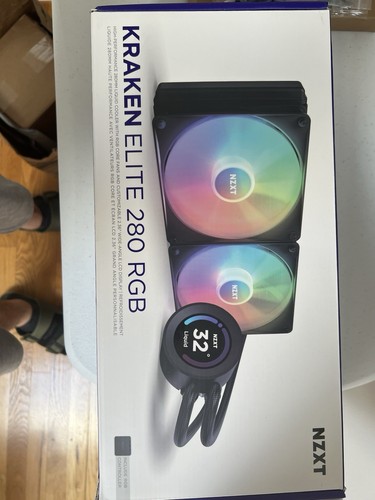 NZXT Kraken Elite 280 RGB 2x140mm AiO Liquid CPU Cooler - Matte Black - Bild 2 von 4