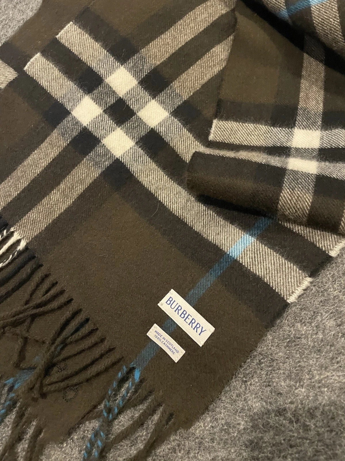 Burberry Cashmere Scarf (with personalised initials)
