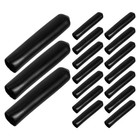  120 Stück schwarze Ausgießerkappen für Spirituosenflaschen,