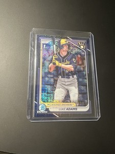 Luke Adams 2024 Bowman Chrome Mega box 1st Navy Mojo /175 #BCP-50