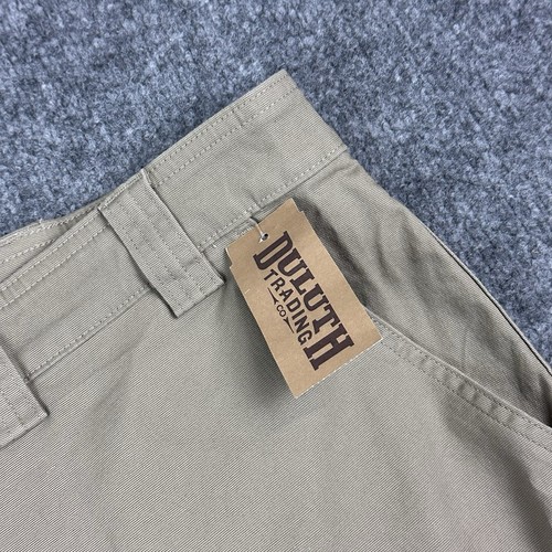 Pantalón cargo Duluth Trading para hombre 48x30 beige Duluth flexible manguera contra incendios ajuste relajado nuevo con etiquetas - Imagen 6 de 23