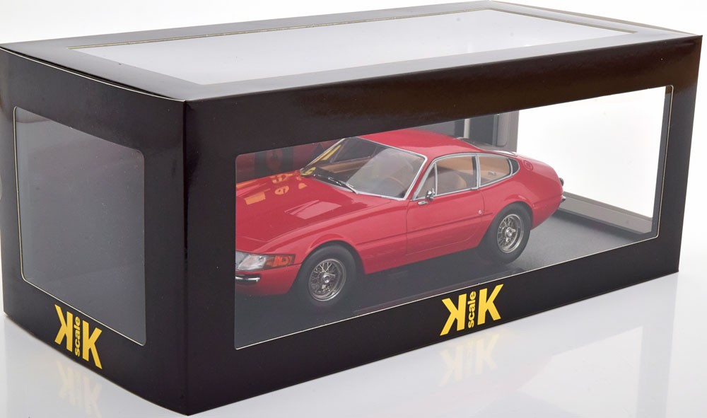 KK Scale 1:18 FERRARI 365 GTB DAYTONA RED 1969 Diecast Model