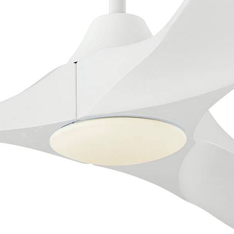 60" Visual Comfort Maverick White 3-Blade LED Ceiling Fan with Remote - Picture 3 of 3