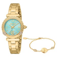Orologio + Bracciale Donna JUST CAVALLI CURIOSA JC1L332M0065 Acciaio Gold