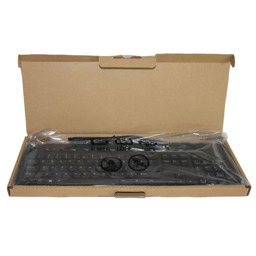 Lot 25 HP Business Slim USB Keyboard Black SK2120 KU1469 Wired QWERTY 803181-001 - Picture 4 of 7