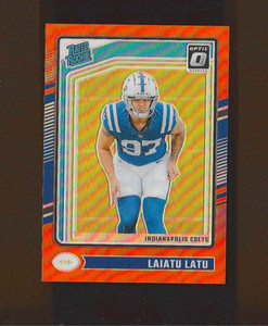 2024 Donruss Optic Orange Prizm /249 Laiatu Latu #267 RC Colts