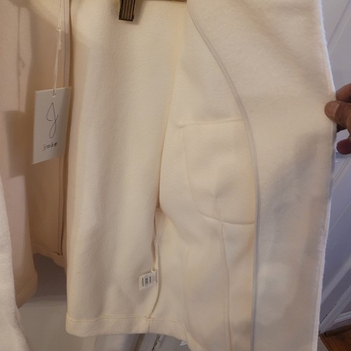 Joie Blazer Jacket Women Medium CREAM/IVORY Sport Coat Belted XL - Picture 12 of 23