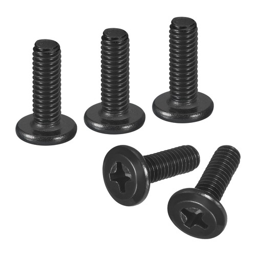 50Pcs M4-0.7 x 12mm Flat Round Head Machine Screws, Phillips Drive Fastener