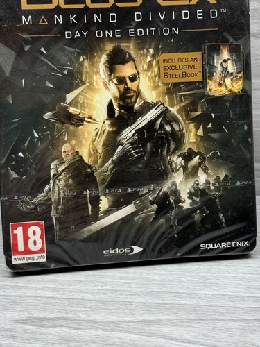 Deus Ex Mankind Divided Day One Edition Steelbook - PlayStation PS4 - NEU SEALED - Bild 2 von 4