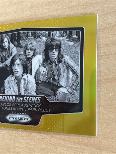 2025 Topps Chrome Rolling Stones Behind the Scenes Hyde Park Gold 1/10 - Picture 3 of 6
