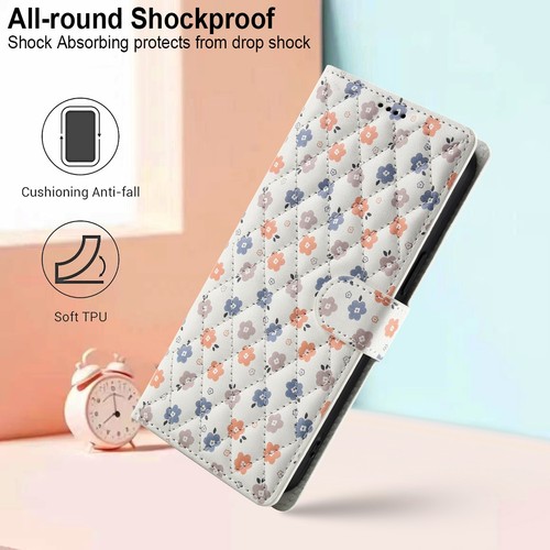 For Samsung A17 A16 A15 A14 A13 A12 Flower Pattern Card Wallet Phone Case Cover - Picture 48 of 61
