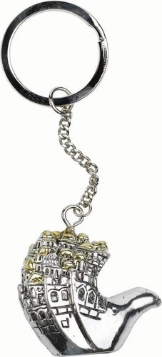JERUSALEM Hand Israel Metal Key Chain Ring Judaism Amulet Pendant Lucky Charm - Bild 5 von 6