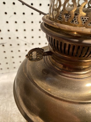 Antique Rayo Electrified Kerosene Oil Lamp Table Lamp - Picture 7 of 9