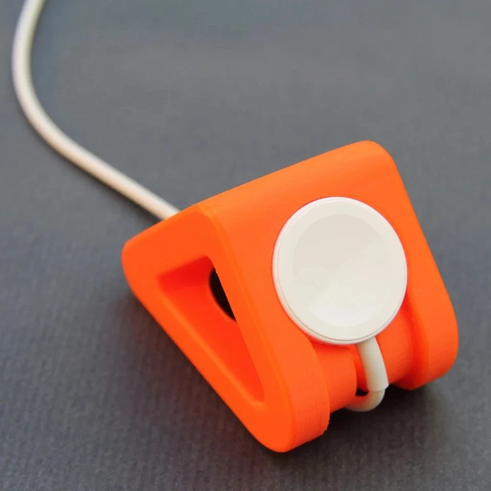 Apple Watch — компактная подставка для зарядного устройства — 3D-печать. Черный, белый, серый, многоцветный. - Изображение 2 из 4