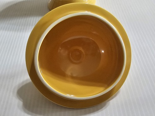 vintage Homer Laughlin Fiesta Original Yellow Coffee Pot & Lid - Picture 7 of 14
