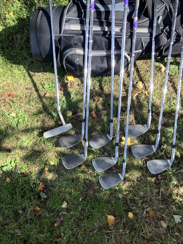 Ladies Golf Clubs Driver 3-5 Woods Irons Sw Pw Putter New Golf Stand Bag - Picture 18 of 20