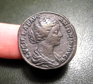 Lucilla / Marc Aurel Sesterz IVNONI LVCINAE 22 08g