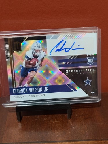 2018 Panini Unparalleled Autograph Cedric Wilson Jr Rookie - Dallas Cowboys - Picture 1 of 2