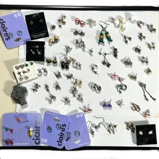 Small Earrings Studs Dangles Lot of 70 pr Plus Singles All Occasions Styles