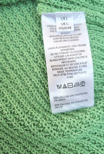 Free People Top Condado Sweater Top - Size Large - Green - RRP $50 - Picture 7 of 8