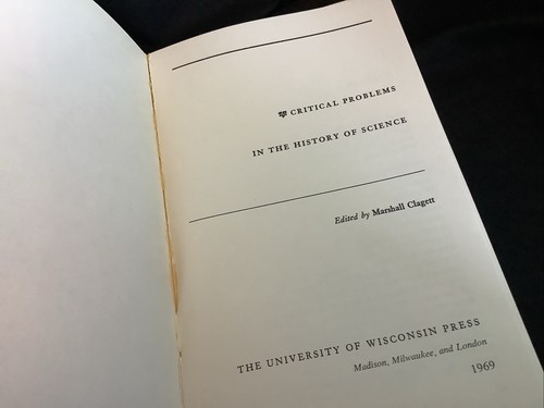 Critical Problems in the History of Science by Marshall Clagett (1969 PB) - VG! - Picture 3 of 9