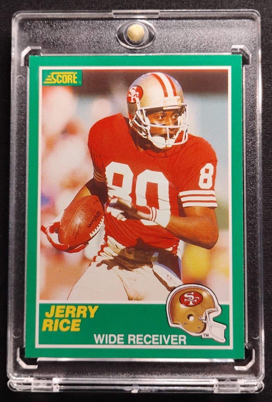 1989 Score #221 JERRY RICE San Francisco 49ers HOF