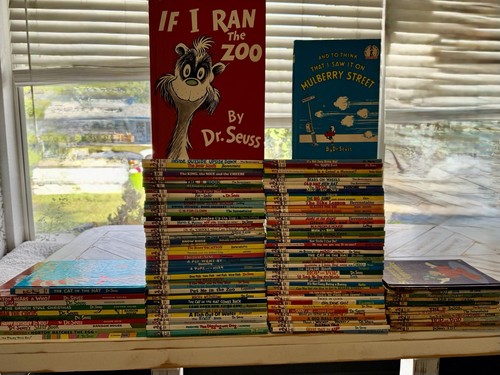 Lot of 117 Dr. Seuss Books Including Banned Mulberry & If I Ran A Zoo And 11 F.E