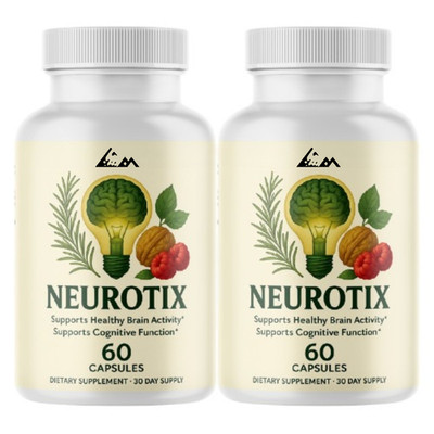 Neurotix Nutritional Supplement Support for Brain Function & Focus - 2 Bottles