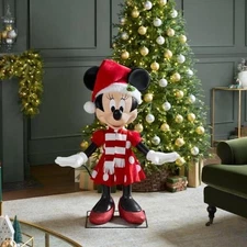 SHIPS TODAY Disney 4 ft. Animated Holiday Minnie Mouse Home Depot Christmas